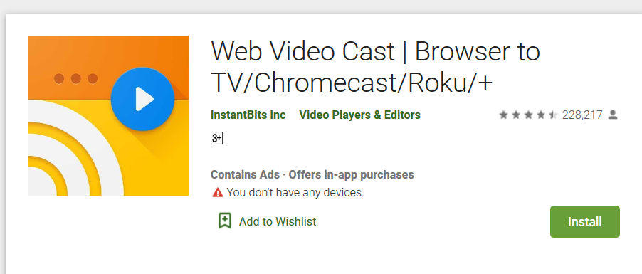Web Video Cast App