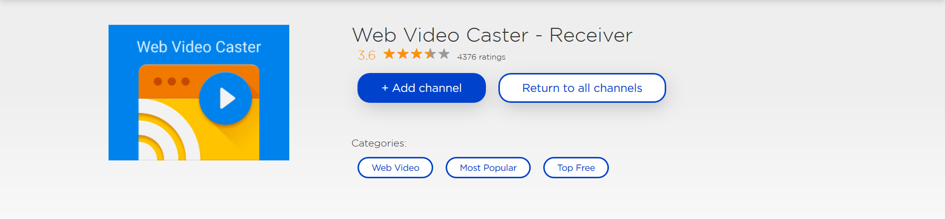 Web Video Caster Receiver