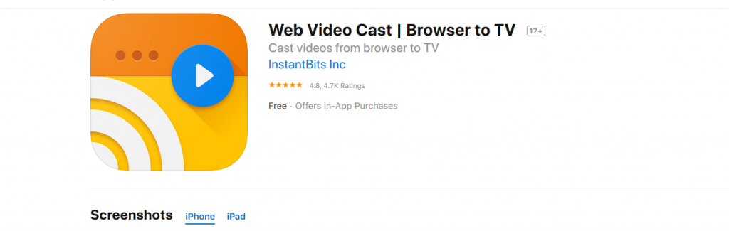 Web Video Cast iOS