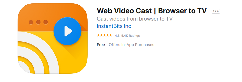 Web Video Caster App